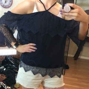 White House Black Market Lace Top